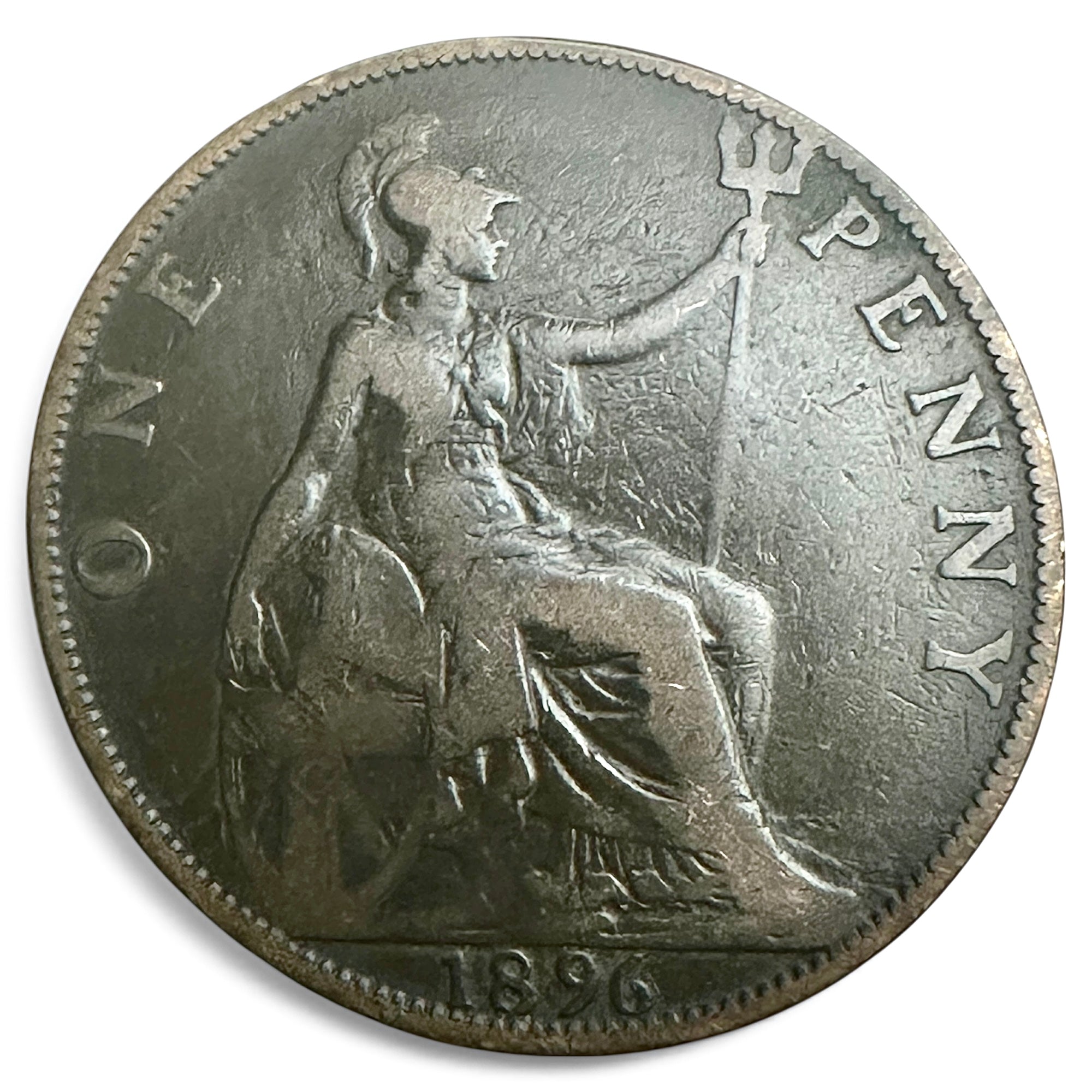 1896 Victorian Veiled Head Penny