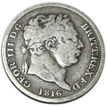 1816 King George III Sterling Silver Shilling (1/-) First Issue Laureate Head – Great Recoinage