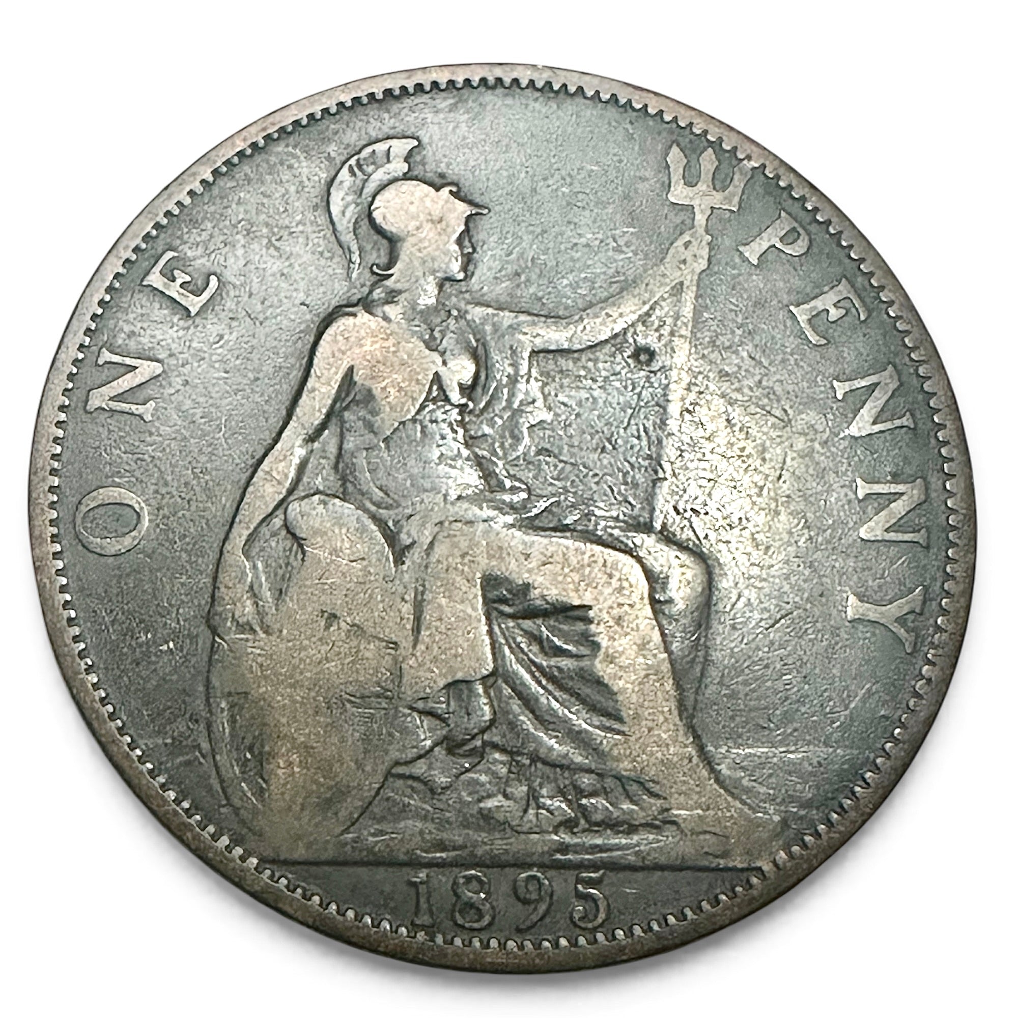 1895 Victorian Veiled Head Penny